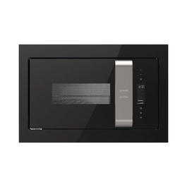 Вбудована мікрохвильова піч Gorenje BM235ORAB, 23 л, з грилем, чорне скло