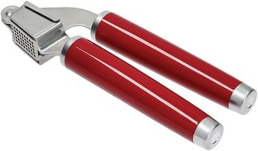 Прес для часнику KitchenAid з нержавіючої сталі, підходить для посудомийної машини, колір Empire Red