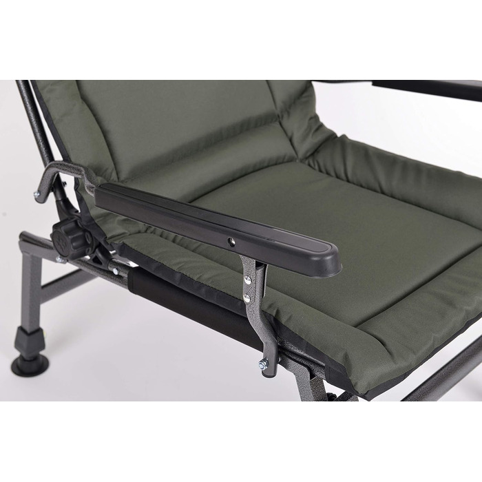 Крісло для риболовлі Carp Angelstuhl F5R ST/P Deluxe з високою спинкою, столиком та тримачем для вудлищ, матеріал: поліестер