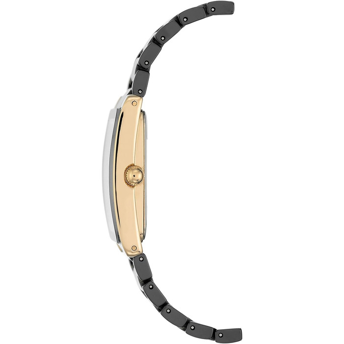 Жіночий керамічний годинник-браслет Anne Klein, чорний із золотом