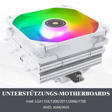 Thermalright SI-100: Повітряний кулер для CPU з 6 тепловими трубами, тихий вентилятор TL-E12B PWM, технологія AGHP 3.0, сумісний з AMD AM4/AM5 та Intel 1150/1151/1200/1700/2066