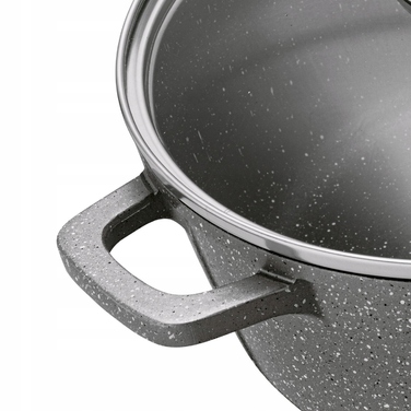 Набір алюмінієвих каструль Konighoffer Pollo Grey, 12 предметів