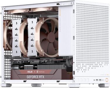 Корпус для ПК Jonsbo D32 PRO білий – компактний mATX з підключенням ззаду, скляна панель, фільтри проти пилу та висока продуктивність охолодження