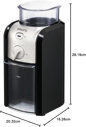 Кавомолка жорнова Krups Expert GVX231, електрична, для кави