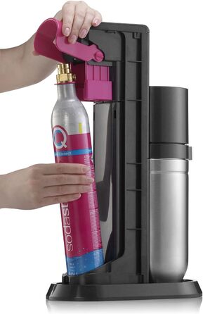 SodaStream DUO комплект: карбонізатор для води з циліндром CO2, 2 скляні пляшки 1л та 1 пластикова 1л (Titan)