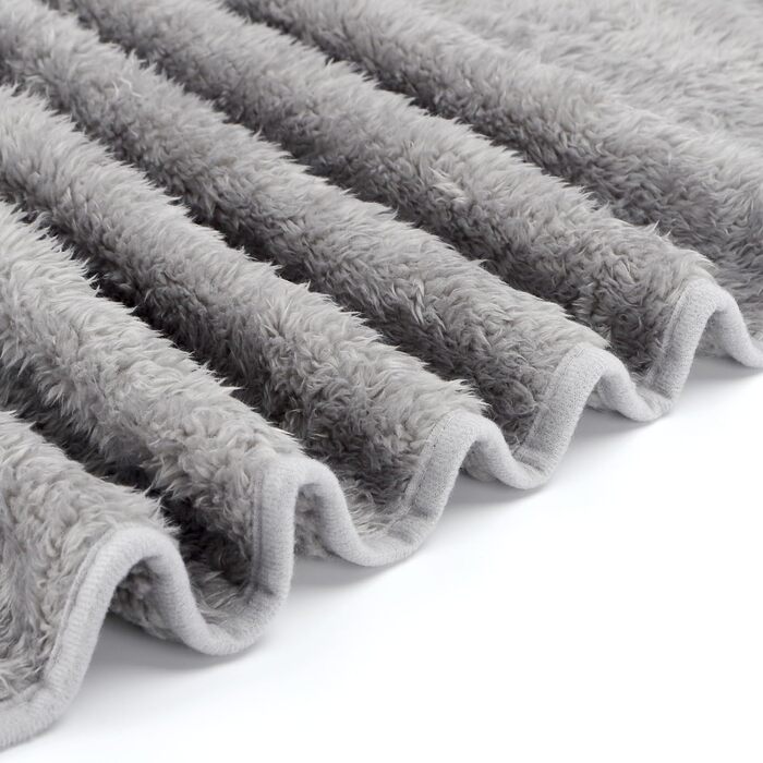 М'яка флісова підстилка для собак та котів Nobleza, 160 x 120 см (XXL, світло-сіра)