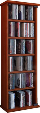 Стелаж VCM Regal для DVD, CD, Bluray – медіа шафа з дерева, підлогова, з вибором кольору 'Vetro'