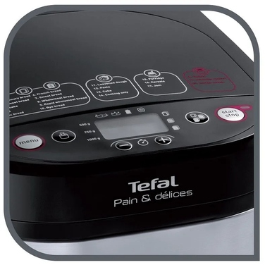 Хлібопічка Tefal PF240E38, сріблястий/сірий, 700 Вт