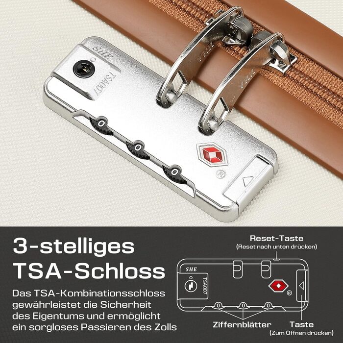 Набір валіз Joyway 5шт з ABS пластику, розширюваний, з TSA-замком. Включає: валізу-тролі, 1 велику сумку та 1 косметичку. Білий набір валіз