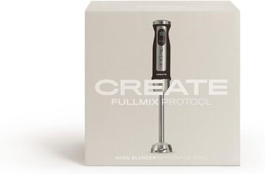 Блендер PROTOOL Stabmixer з аксесуарами: 7 швидкостей + Turbo, титанове покриття, 6 аксесорів (чорний)