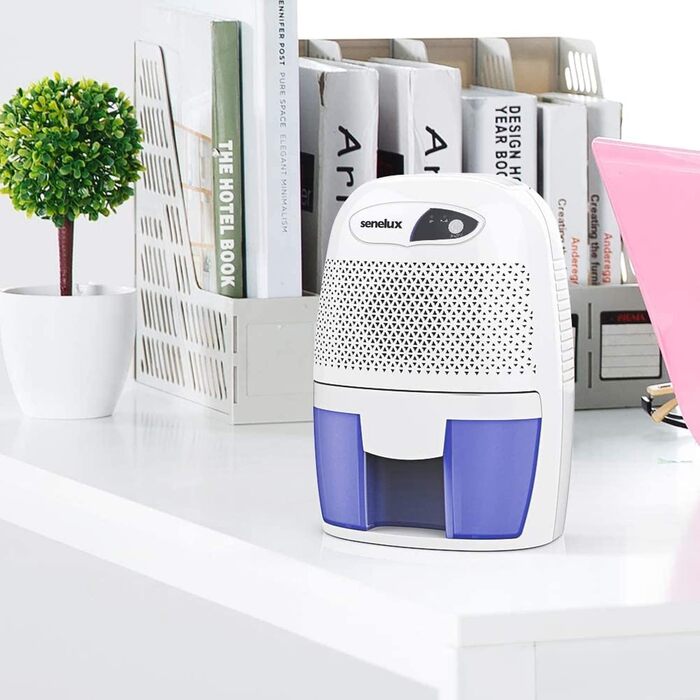 Senelux Powerful 500ml Portable Mini Air Dehumidifier, Quiet Air Dehumidifier, Small Air Dehumidifier Efficient and Stable, Moisture Absorber for Small Rooms, Basements, Bedrooms