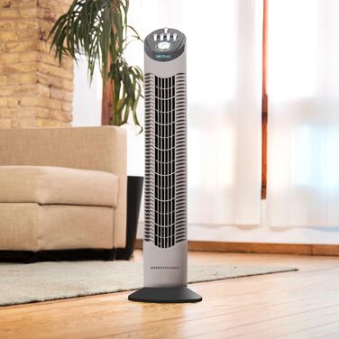 Турбовентилятор Cecotec EnergySilence 9090 Skyline, 76 см, білий, висота 30 дюймів, ручне керування