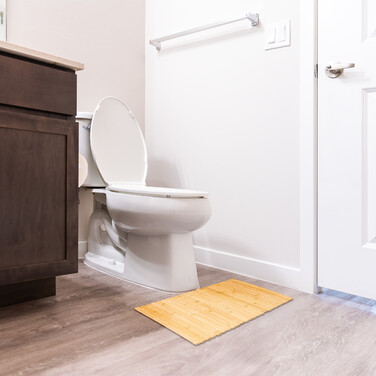 Relaxdays Bamboo Bath Mat 60x40 cm