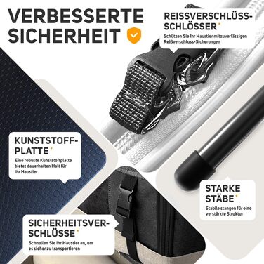 Транспортна переноска для кота/собаки: переноска для маленьких собак та котів (колір: коричневий, розмір: 51x36x33 см)