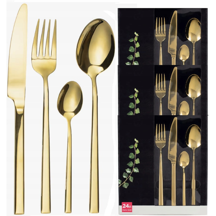 Набір столових приборів Ambition Como, 24 предмети, золотисті