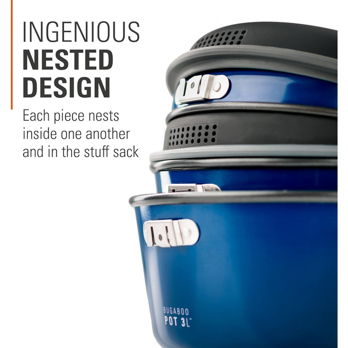 Набір кухонного посуду GSI Outdoors Bugaboo Base Camper для кемпінгу, універсальний розмір (M)