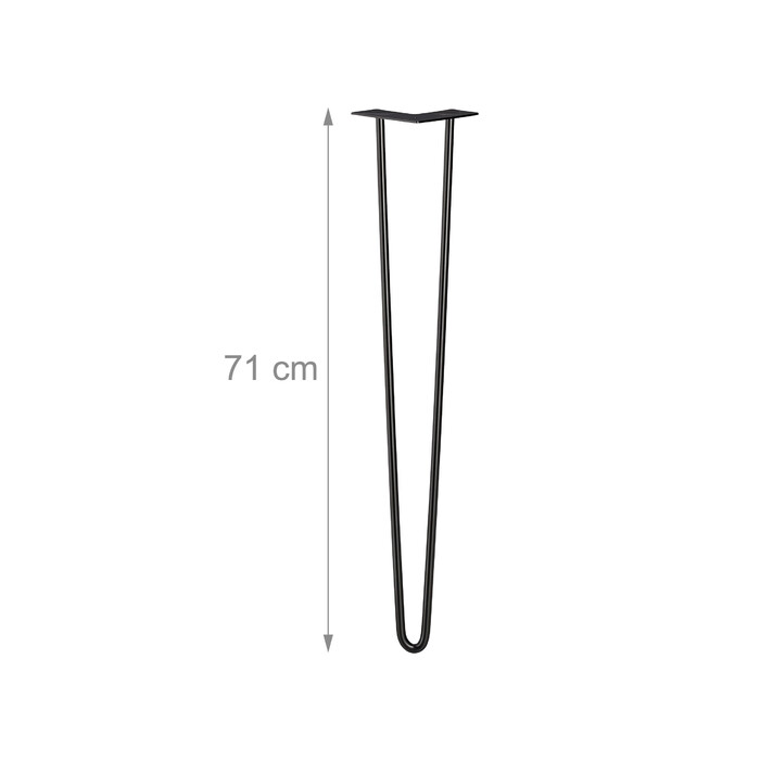 Relaxdays 4-Pack Hairpin Legs with 2 Braces