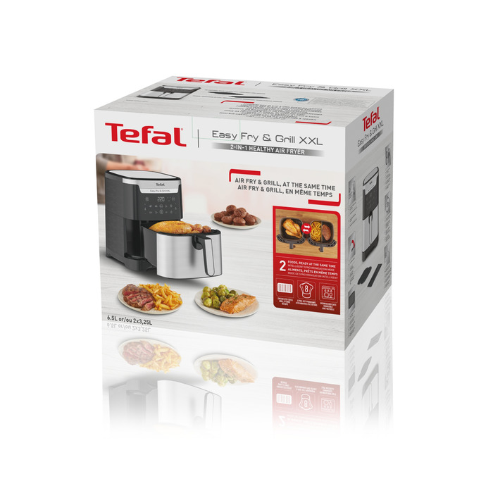 Аерофритюрниця та гриль 2в1 Tefal XXL: безмасляна фритюрниця, 1400 Вт, 6.5 л, з сепаратором