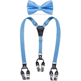 Набір аксесуарів для чоловіків DiBanGu: краватка, хустинка, нагрудна хустинка, краваткова булавка (синій)