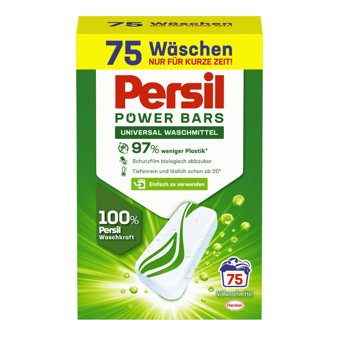 Капсули для прання Persil Power Bars Universal, універсальний засіб для прання, 45 завантажень, 2.21 кг