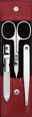 Набір Zwilling Classic Inox: 3 предмети (шкіряний чохол, ножиці для нігтів, ножиці)