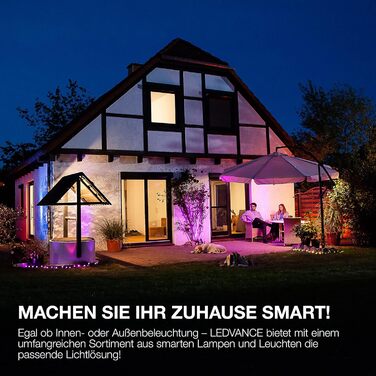 LEDVANCE Smart LED Bathroom Light white, 1200LM, 3000-6500K, 300mm x 70mm, IP44, Orbis Bath Wall Light, bathroom light with Wifi technology, dimmable, controllable via app and voice assistants