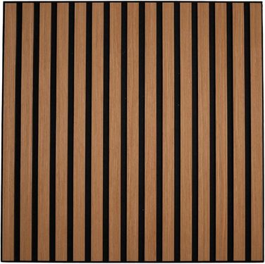 Акустичні настінні панелі HORI з ефектом дерева для шумоізоляції та декору, 60x60x1,8 см, Natural Oak (натуральний дуб, олійоване покриття)