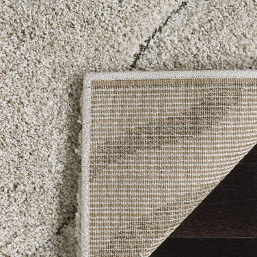 Килим SAFAVIEH Zottelig Florida Shag Collection - високий ворс, 122x183 см (кремовий та бежевий)