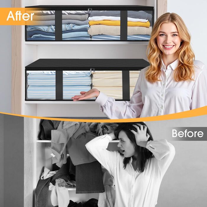 Підліжкова комода StorageRight, набір (Чорний, 3 шт.)