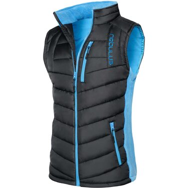 Чоловіча жилетка Nebulus REVIVAL, тепла жилетка з довгим замком-блискавкою XXL чорно-малібу