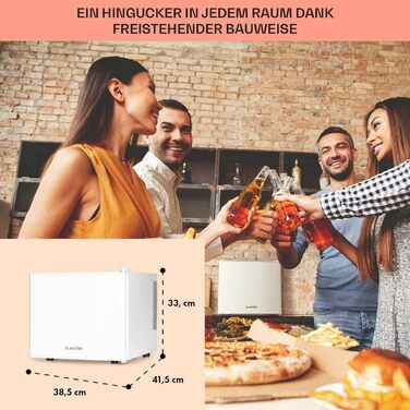 Міні-холодильник Klarstein для напоїв та догляду за шкірою, 17 л, 0-15°C, 3 режими охолодження, безшумний, для дому, офісу, кемпінгу (білий)