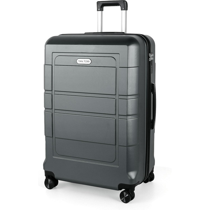 Валіза ручної огляду TANTOMI 20 дюймів, ABS+PC, ручний багаж з 4 колесами, кодовий замок, телескопічна ручка, набір (M/L/XL), 41 л, світло-темно зелений