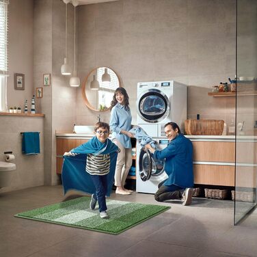 Килимок для дому та ванної кімнати SHACOS, 80 x 120 см, зелений. Антиковзка, швидковисихаюча, для входу та ванної кімнати