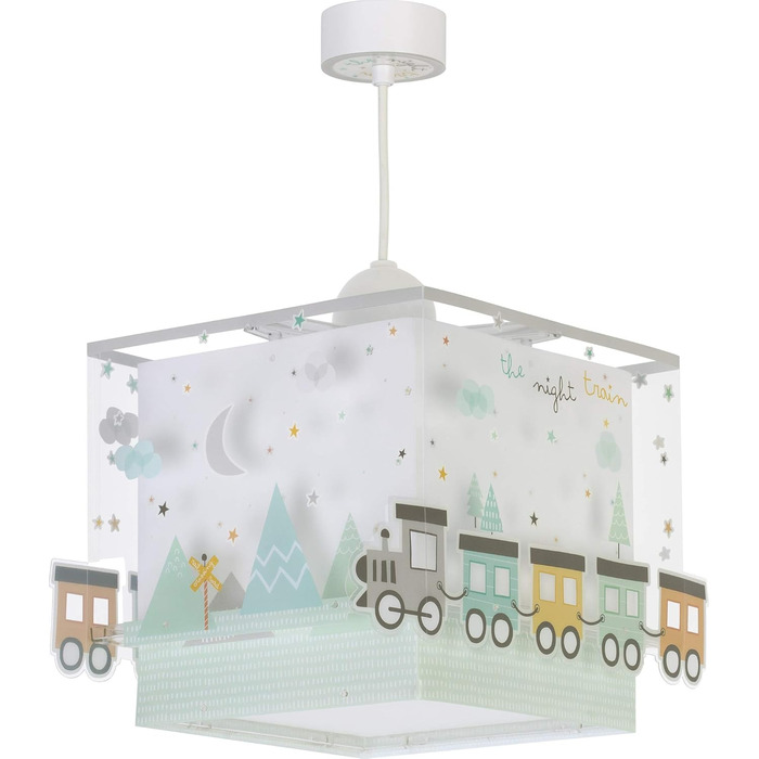 Dalber children's lamp pendant light hanging lamp pull colors train The Night Train colorful