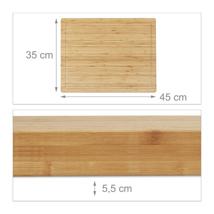 Large Bamboo Cutting and Carving Board