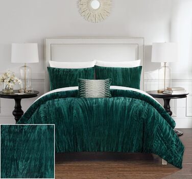 Комплект постільної білизни Chic Home Westmont, 4 частини, темно-синій, Queen