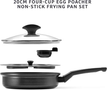 Набір сковорідок PRESTIGE 9 x Tougher: 3 шт. (21/25/29 см) з антипригарним покриттям, стійким до подряпин, індукційні, з ергономічними ручками, безпечні для духовки та посудомийної машини