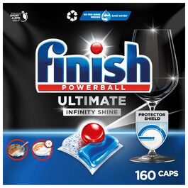 Таблетки для посудомийних машин Finish Ultimate Infinity Shine, економ-упаковка 160 шт