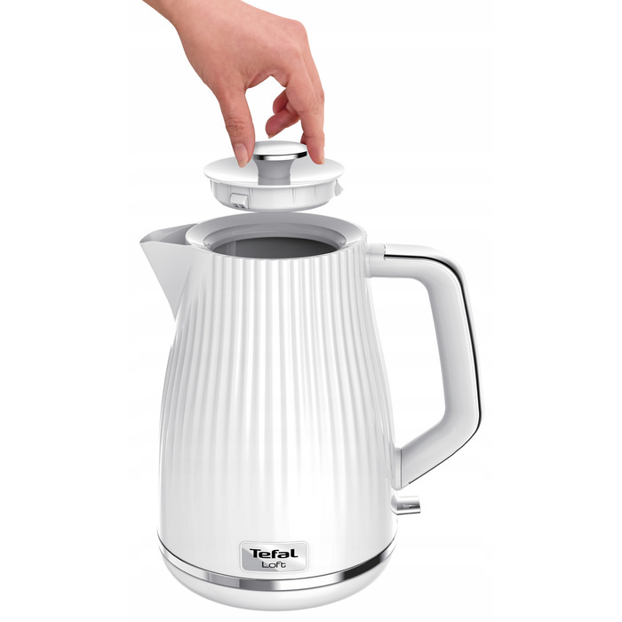 Електричний чайник TEFAL Loft 2400 Вт, білий KO250130