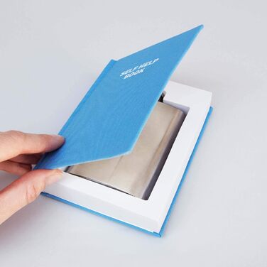 Фляга-секрет Suck UK 'The Good Book' (120мл, нержавіюча сталь, блакитна)