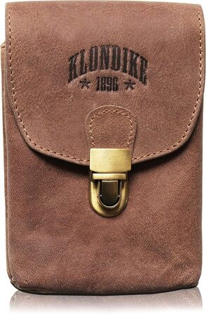 Genuine Leather Belt Pouch 'Bobby' - Large Hip Bag for Women and Men – Retro Medieval/Viking/Hiking Bag (Brown)