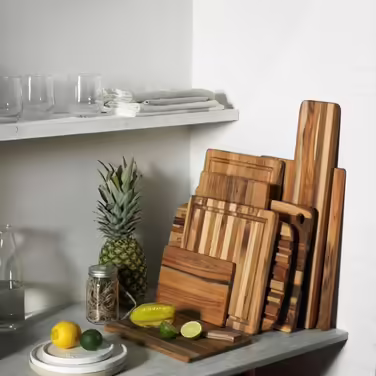 Дерев'яна обробна дошка Teak Haus 35x24x1,4 см, тикове дерево, коричнева