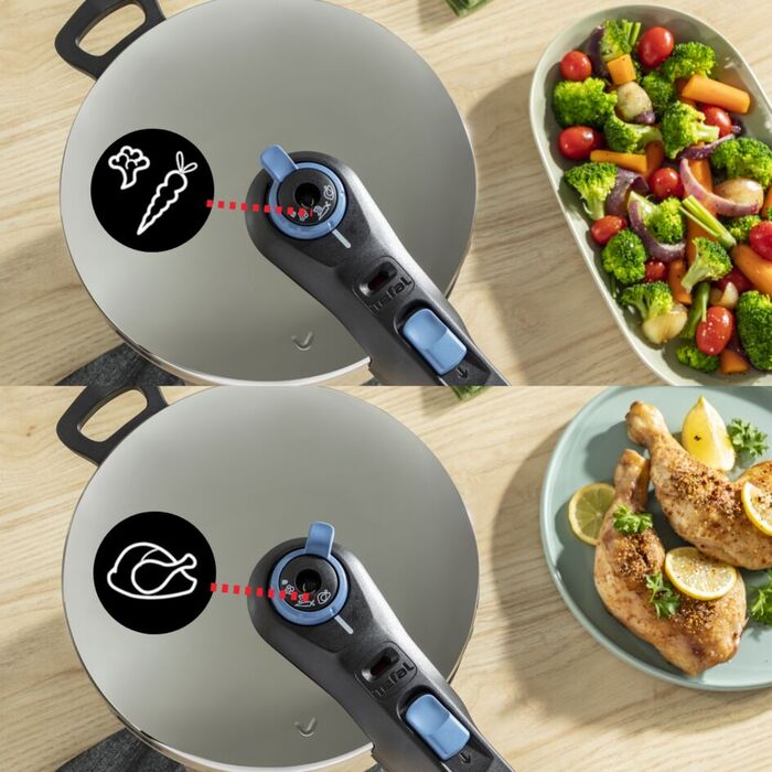 Скороварка Tefal Secure Trendy Pressure, 8 л, для індукційних плит