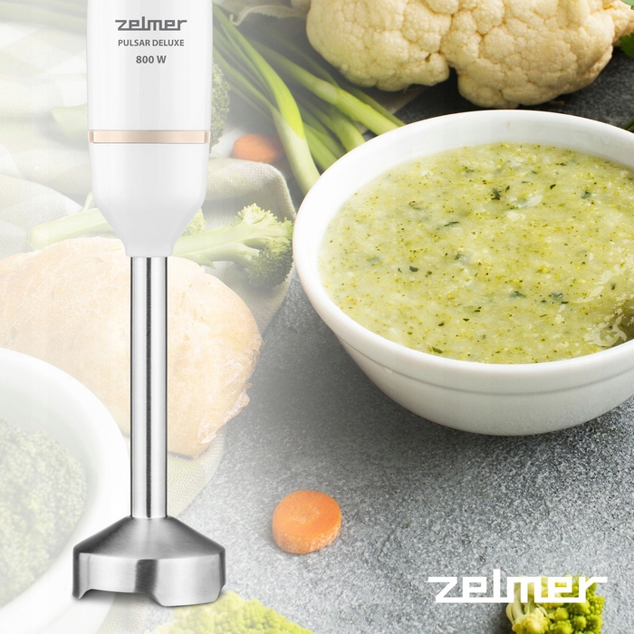 Погружний блендер Zelmer ZHB4561I 800 Вт, білий