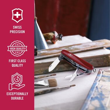 Мультитул Victorinox Explorer - Швейцарський  ніж, 16 функцій, червоний