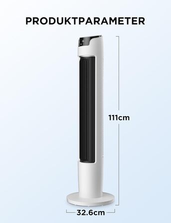Турбовентилятор Midea FZ10-17JR: тиха робота, пульт дистанційного керування, 92 см, 45 Вт, чорний
