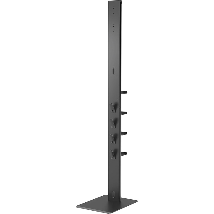 PureMounts Vacuum Cleaner Stand with Angled Baseplate for Robot Vacuums, 8 Accessory Holders, Compatible with Dyson V6, Dyson V7, Dyson V8, Dyson V10, Dyson V11, Dyson V12, Dyson V15, Black for Vacuum Cleaners + Robot Vacuums 8x Accessory Holders Black