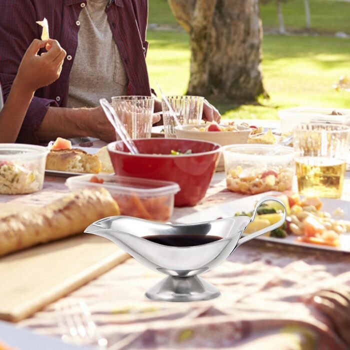 8-Piece Juice Boat Sauce Containers, Sauce Cups, Sauce Dishes, Large Sauce Dishes with Spout, Sauce Pots, Sauce Cups, Metal, Sauce Bowls, Serving Bowls, Sauce Jugs, Sauce Containers