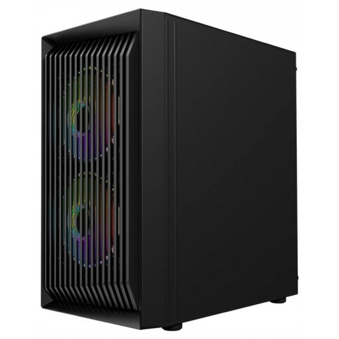 Ігровий комп'ютерний корпус Logic Atos ARGB mini, чорний, 3 вентилятори