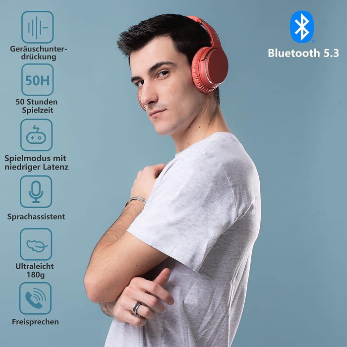 Бездротові навушники-вкладки Srhythm NC25 з активним шумозаглушенням (ANC), Bluetooth, HiFi звук, глибокий бас, NFC, вбудований мікрофон, складані (Кораловий помаранчевий)